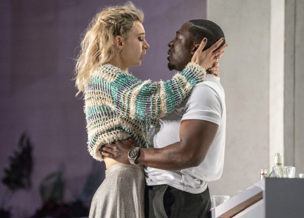 4558 Vanessa Kirby as Julie and Eric Kofi Abrefa as Jean in Julie at the National Theatre (c) Richard H Smith
