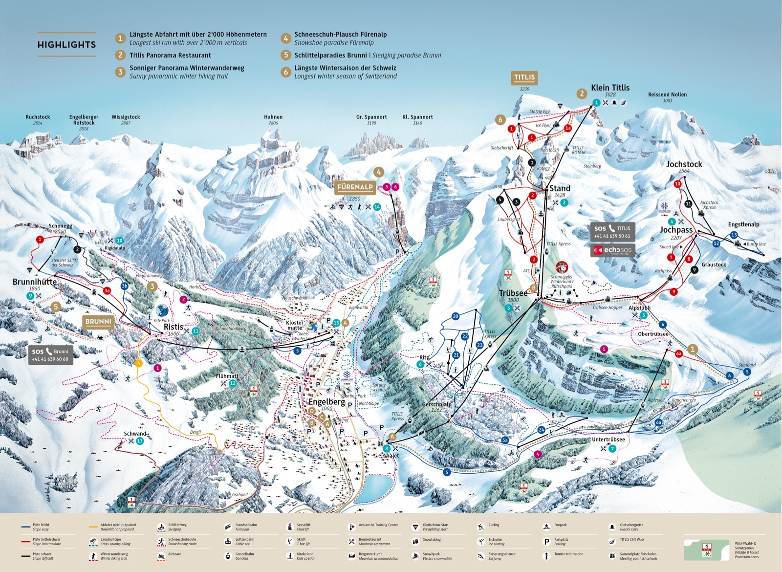 BBB Engelberg Ski map