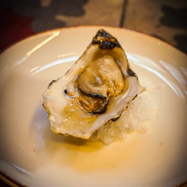 Carlingford Oyster in aged beef fat : Photo Credit Laurel Waldron