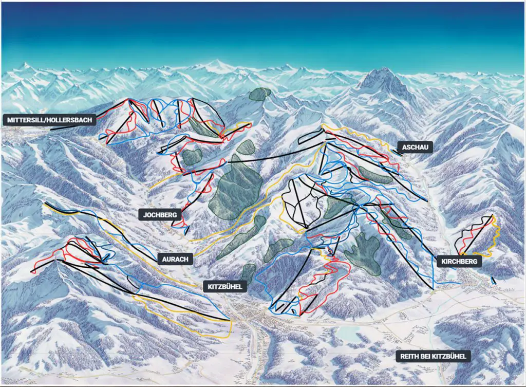 Kitzbuhel Ski Map