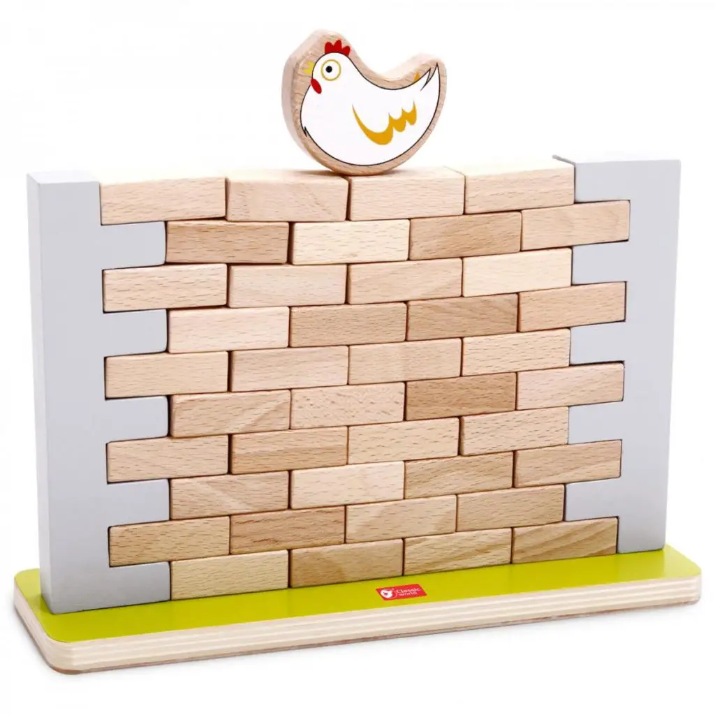 Classic World Pick a Brick Jenga Style Wall Game from HippyChick