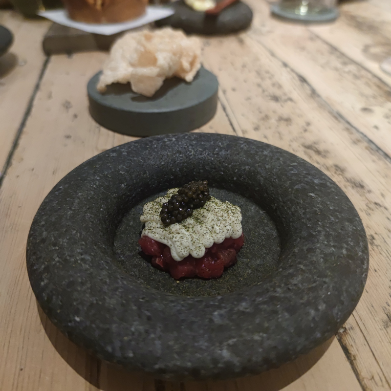 8 course tasting menu at the Forest side hotel 7