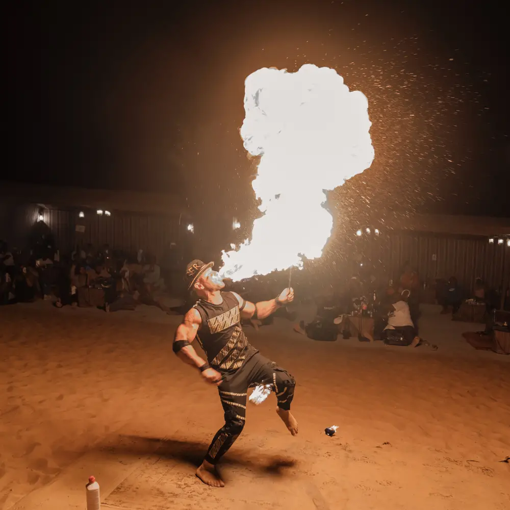 fire eating show 1